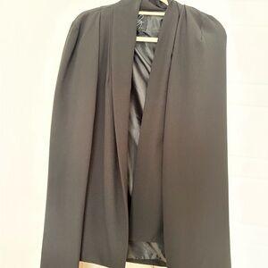 Chic Black Women's Cape Jacket